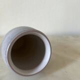 Sky blue and gray ceramic vase