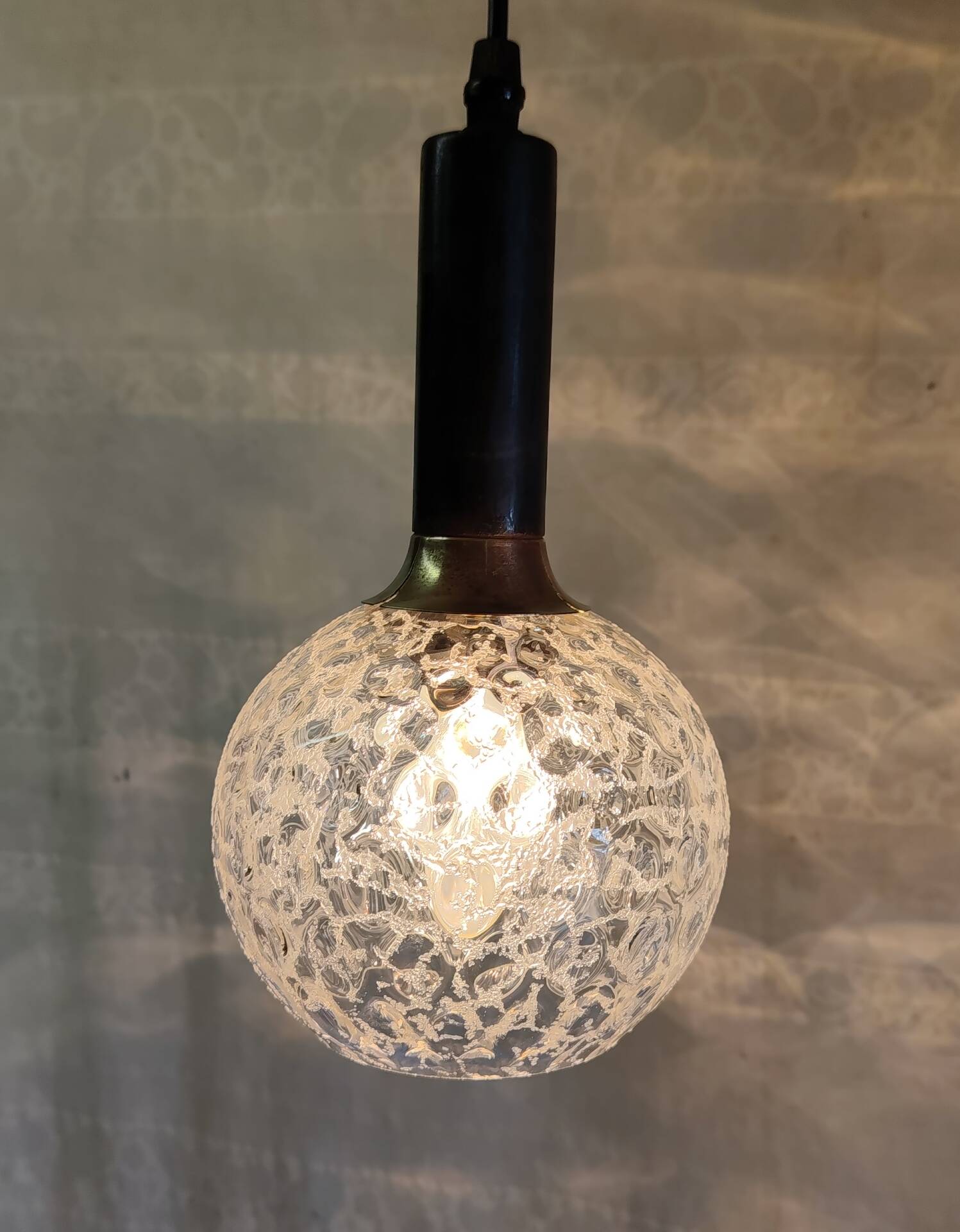 Chandelier with 3 lights - 1950s/60s