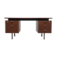 Freestanding modernist writing desk in wengé, 1960s
