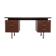Freestanding modernist writing desk in wengé, 1960s