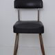 Black skai chair soft back