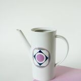 Set consisting of a teapot, sugar bowl and milk jug, Made in Germany, Colorful, Space Age, 1970