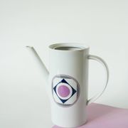 Set consisting of a teapot, sugar bowl and milk jug, Made in Germany, Colorful, Space Age, 1970