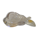 Vannes le Chatel crystal pear-shaped empty pocket ashtray