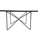 Vintage coffee table in steel and wire and glass  1970