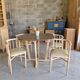 Ensemble vintage attribué à Thonet – table + 4 chaises années 60