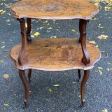 19th century solid wood serving cart