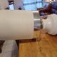 Vintage 1970s White Opaline Lamp