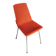Chaise vintage grosfillex design rouge orangé