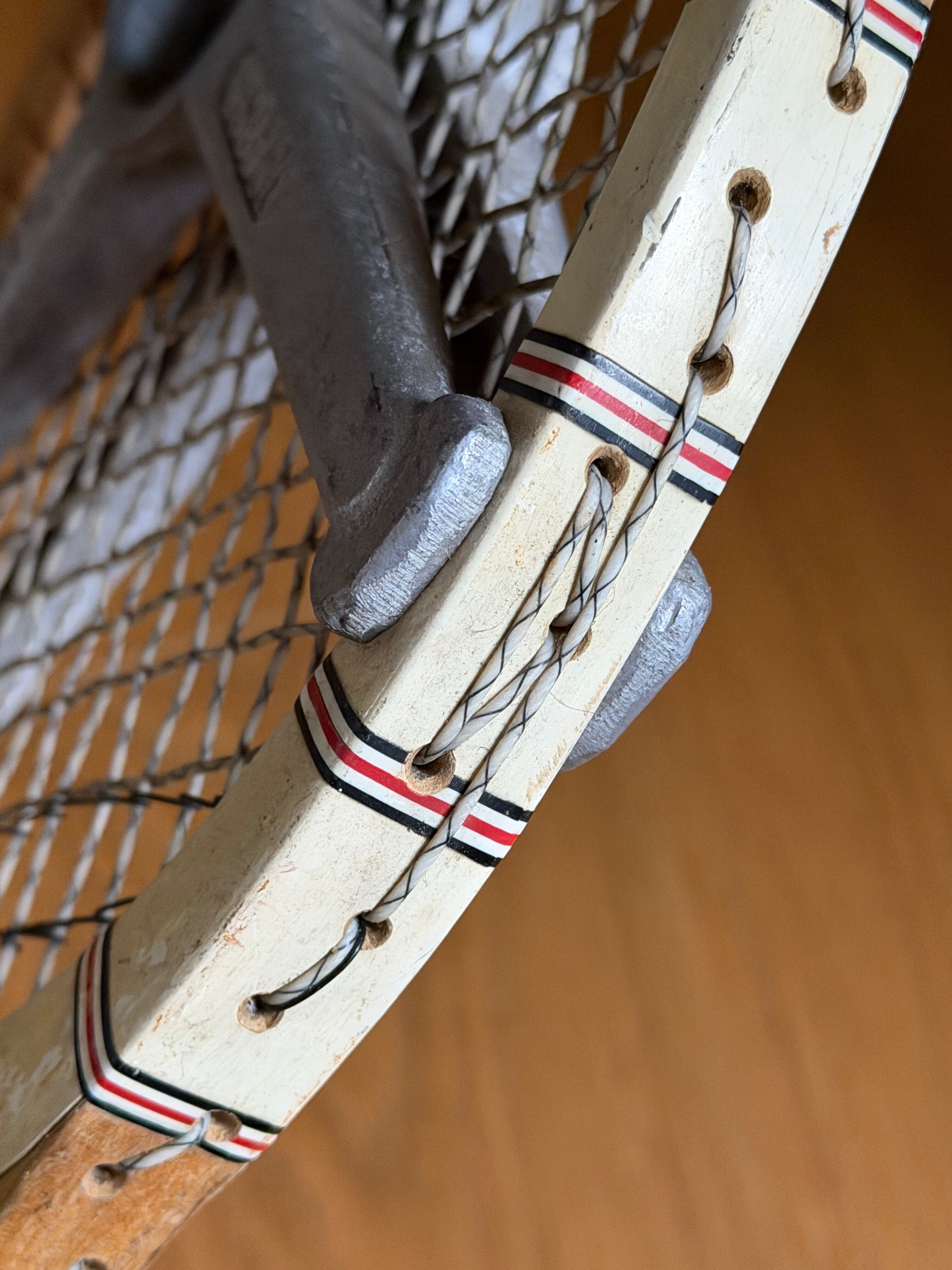 Vintage Pinguin rackets from the 1960s.