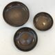Series of three hollow plates in Jean Marais ceramic