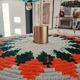 Handcrafted suspension cascade 6 lights "Moroccan Basket"