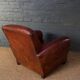 French, leather club chair, cuban lounge model circa 1940's