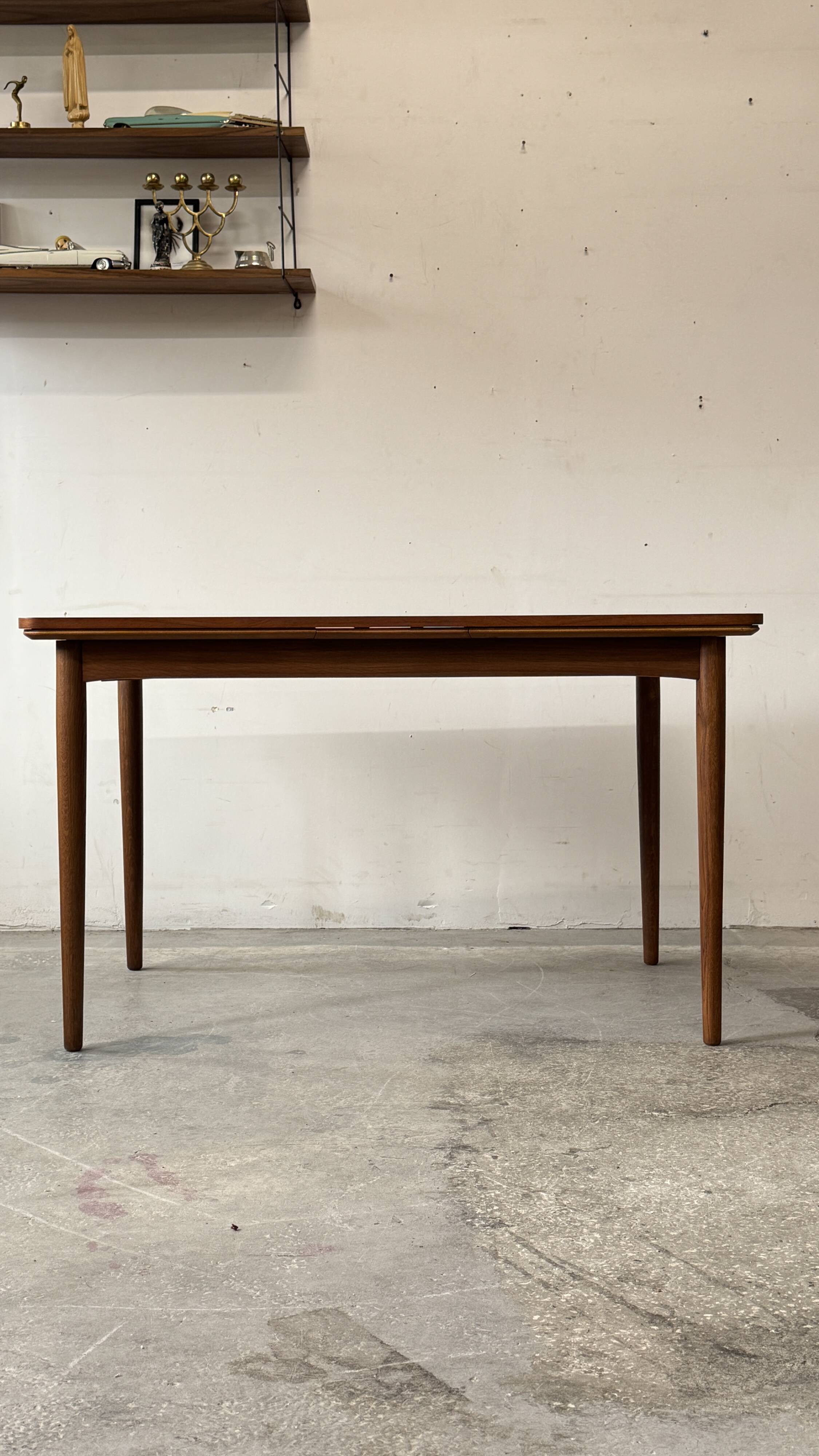 Teak Extending Table, Denmark 1960s/1970s, Vintage, Mid-C Modern