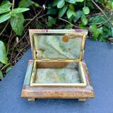 Onyx catchall box from the 1960s, vintage Italy.