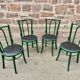 Set de 4 chaises restaurant café bois courbé bistrot