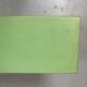 Green wooden bench