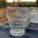 Faceted aperitif glasses