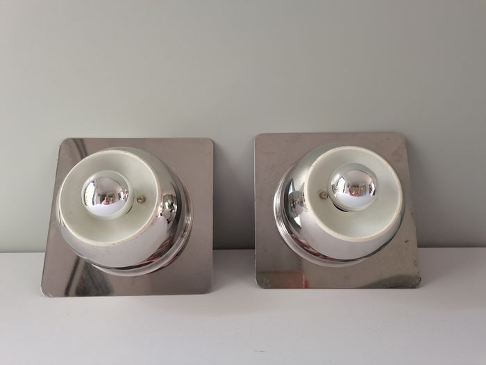 Pair of Italian Wall Lamps Reggiani