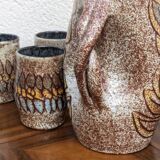 Vintage Accolay ceramic orangeade set, 1960s