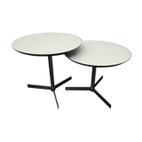 Round 1960 pull-out coffee tables