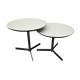 Round 1960 pull-out coffee tables