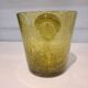 Vintage bubble-blown glass ice bucket by Biot.