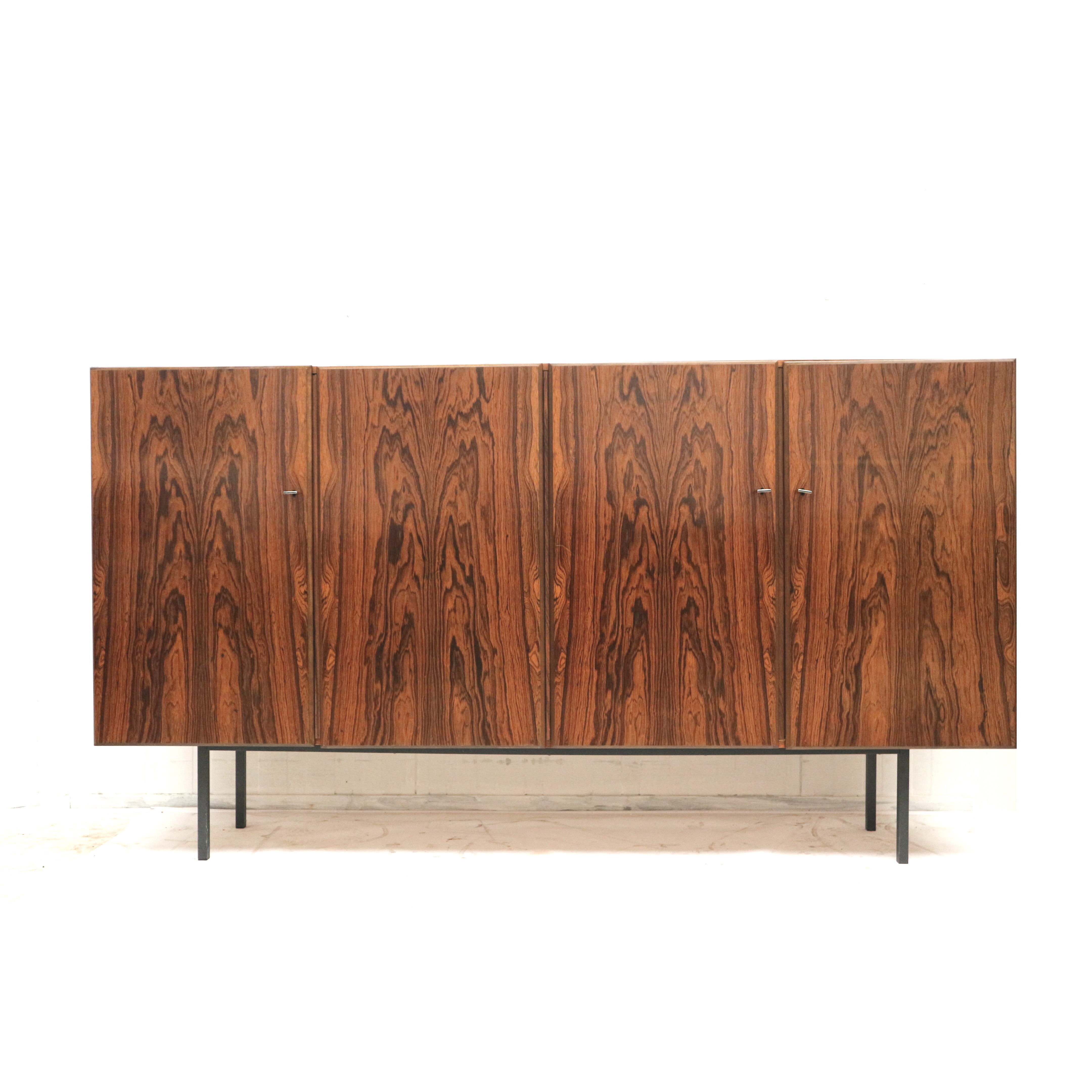 Vintage rosewood sideboard / highboard made in the 60