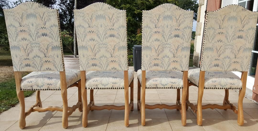 4 chairs Louis XIII called Sheep's Bone