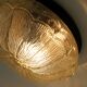 1970s mid century SCONCE or CEILING FIXTURE petal-shaped glass