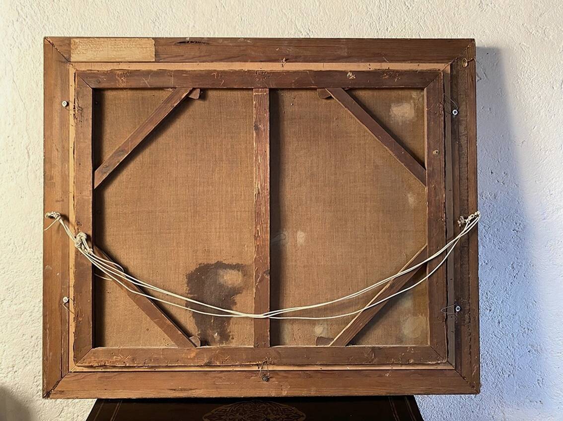 Alexandre Aymar Pezant (1846 – 1916) "The Return of the Herd". Large HST