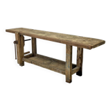 Old solid oak workbench