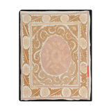 Hand-knotted rug Turkish vintage 106x121 cm