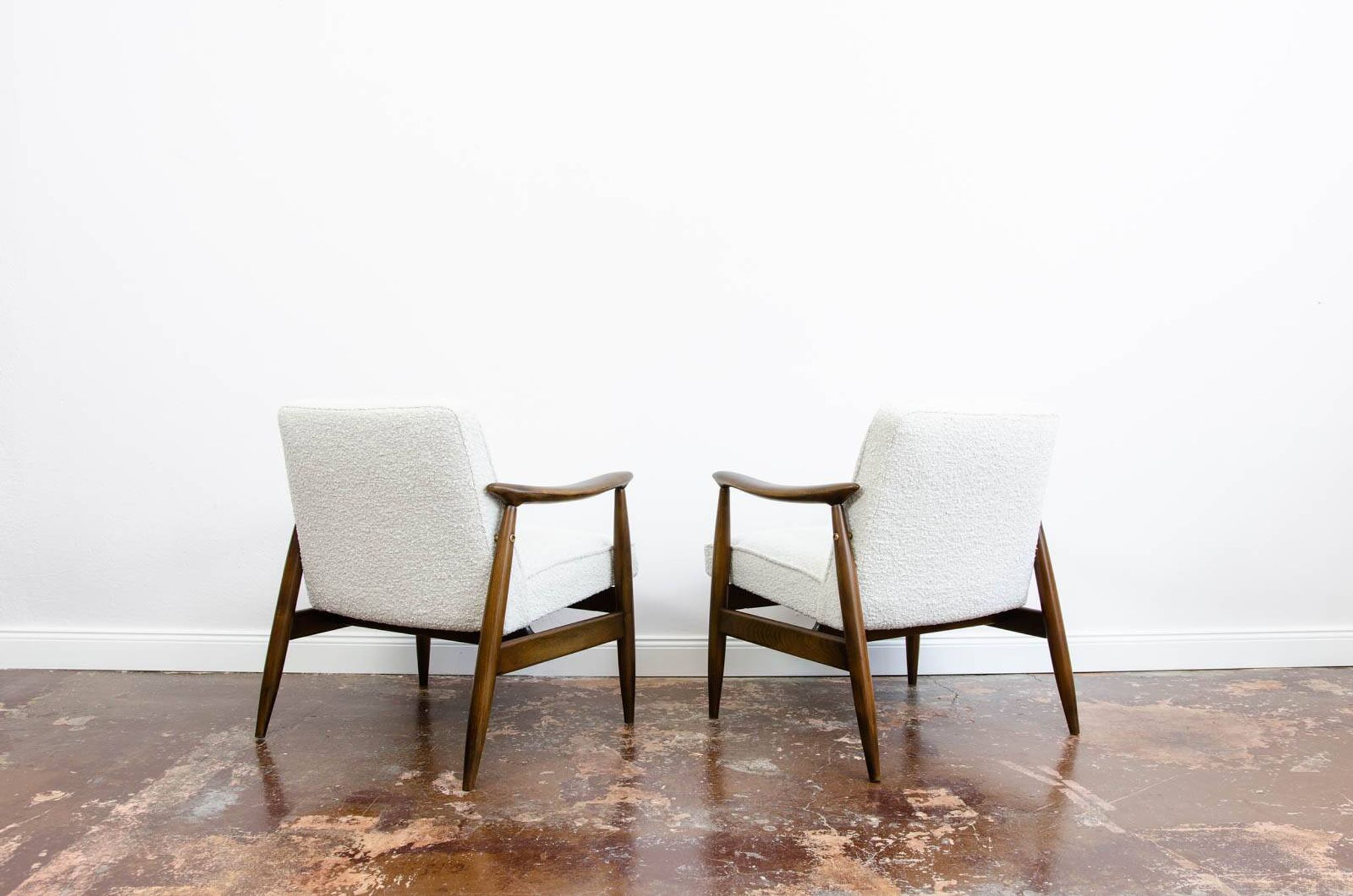 Mid-century armchairs GFM-87 by J. Kędziorek, GFM, Poland, 1960s, set of 2