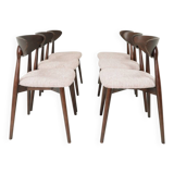 Dining Room chairs set of 6 pale pink Scandinavian design