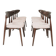 Dining Room chairs set of 6 pale pink Scandinavian design