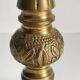 MASSIVE BRASS LAMP and VINTAGE Velvet