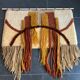 Tenture murale en macramé vintage fait à la main