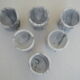 Lot of 6 cockroaches in white marble and gray 80s