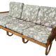 Rattan sofa and armchair from the 70s Italy