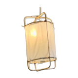 Suspension tissu et bambou