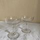 Set of 2 crystal champagne glasses
