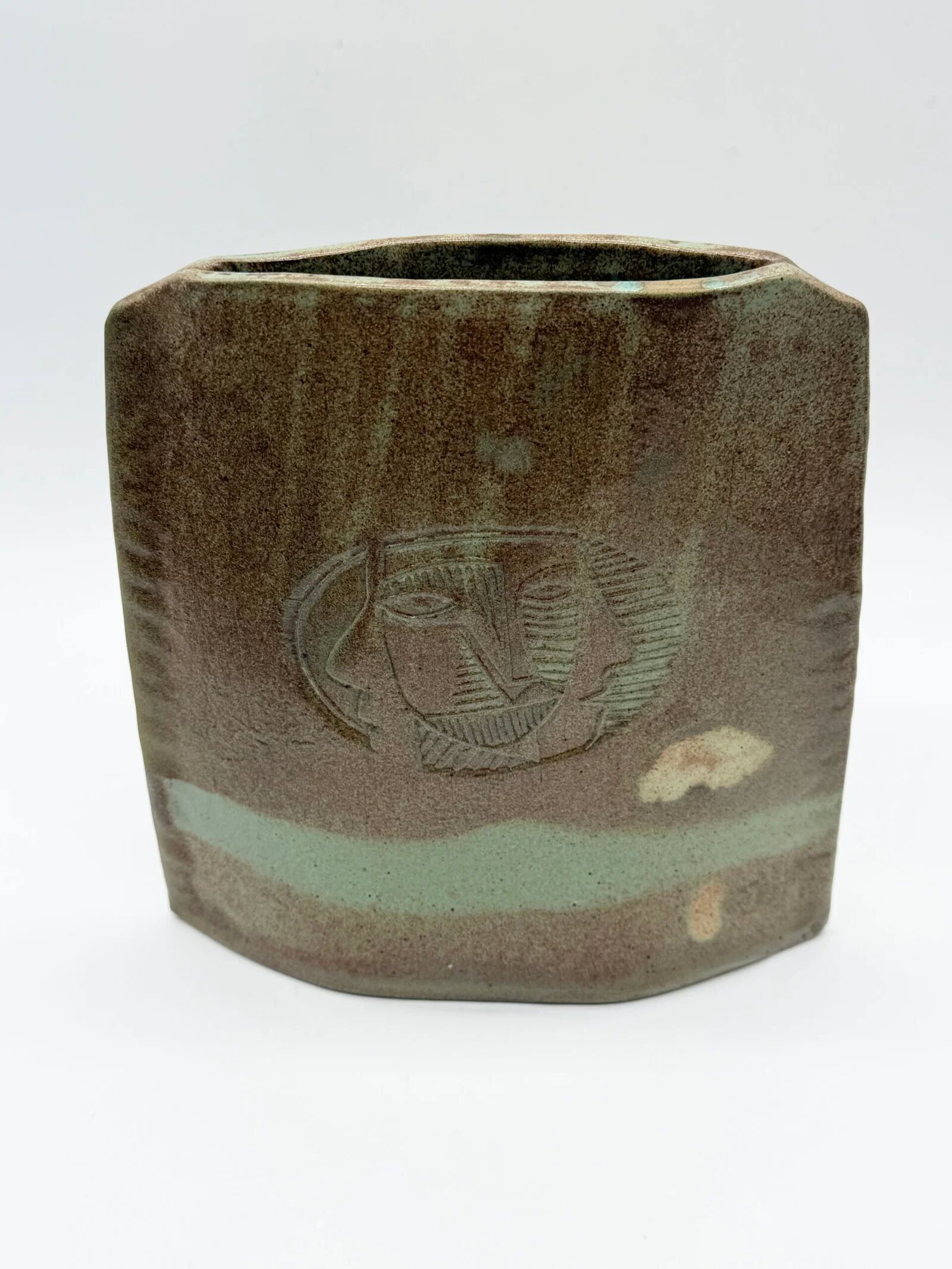 "Totem" vase signed by Anthony Pitot – unique piece, 1980s