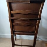 Chaise fauteuil en cuir