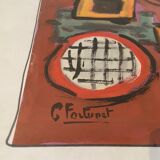 Painting abstract composition