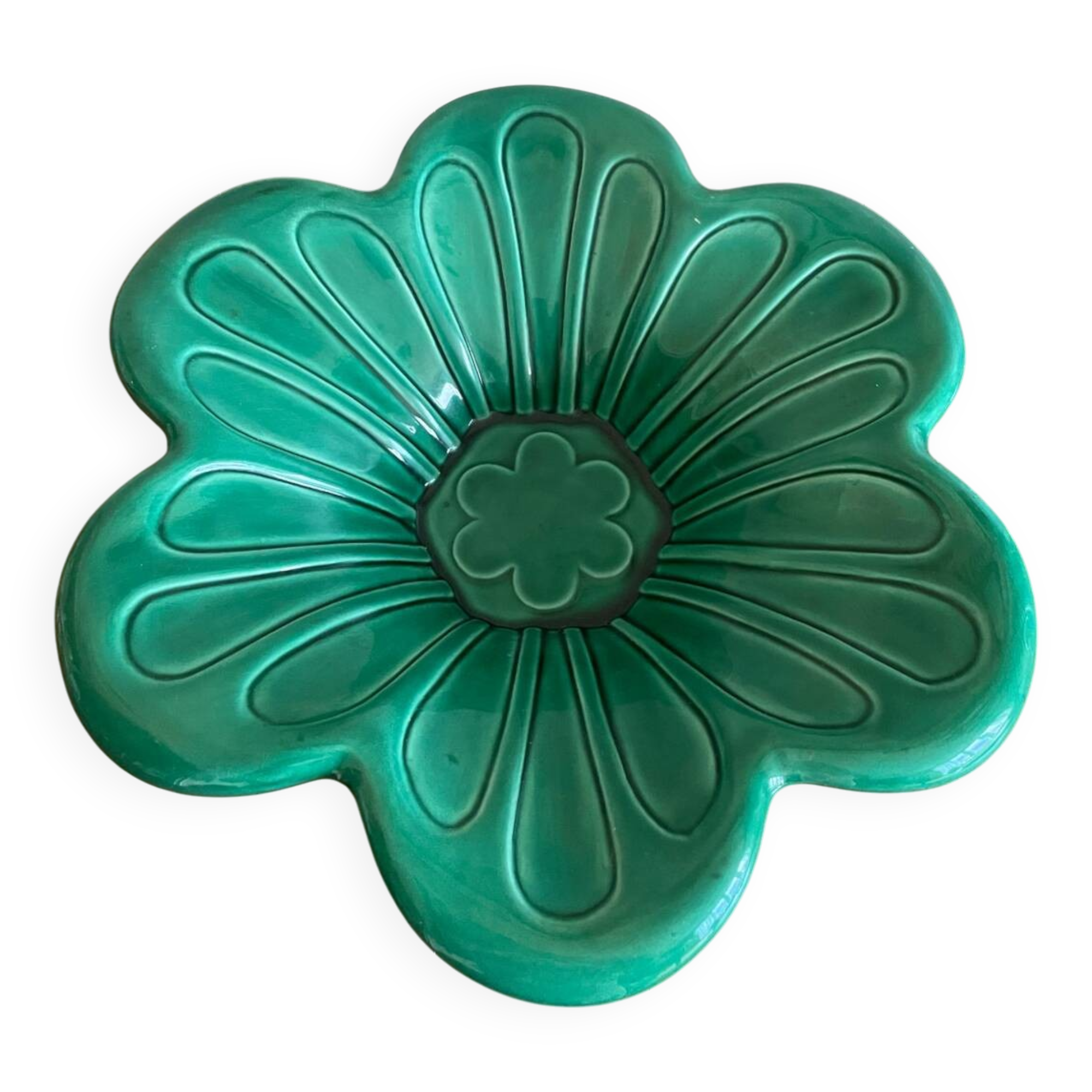 Large bowl signed Cab ceramic Bordeaux