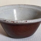 19th century enamelled earthenware salad bowl