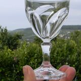 Set of 6 ARQUES crystal aperitif glasses. ORSAY model.