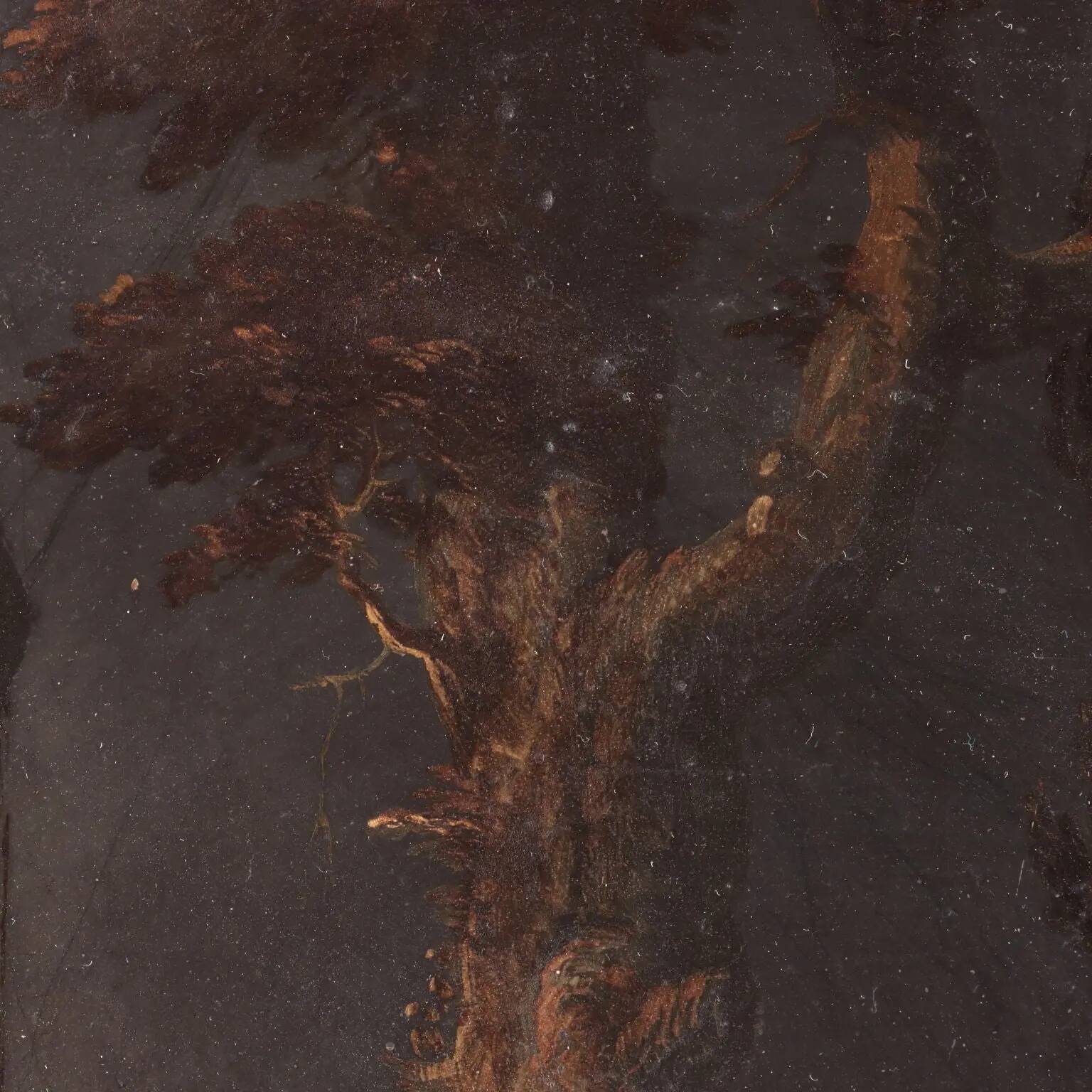 Paire de peintures anciennes sur ardoise, sujet religieux, XVIIe siècle