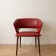 Fauteuil vintage années 50 rouge